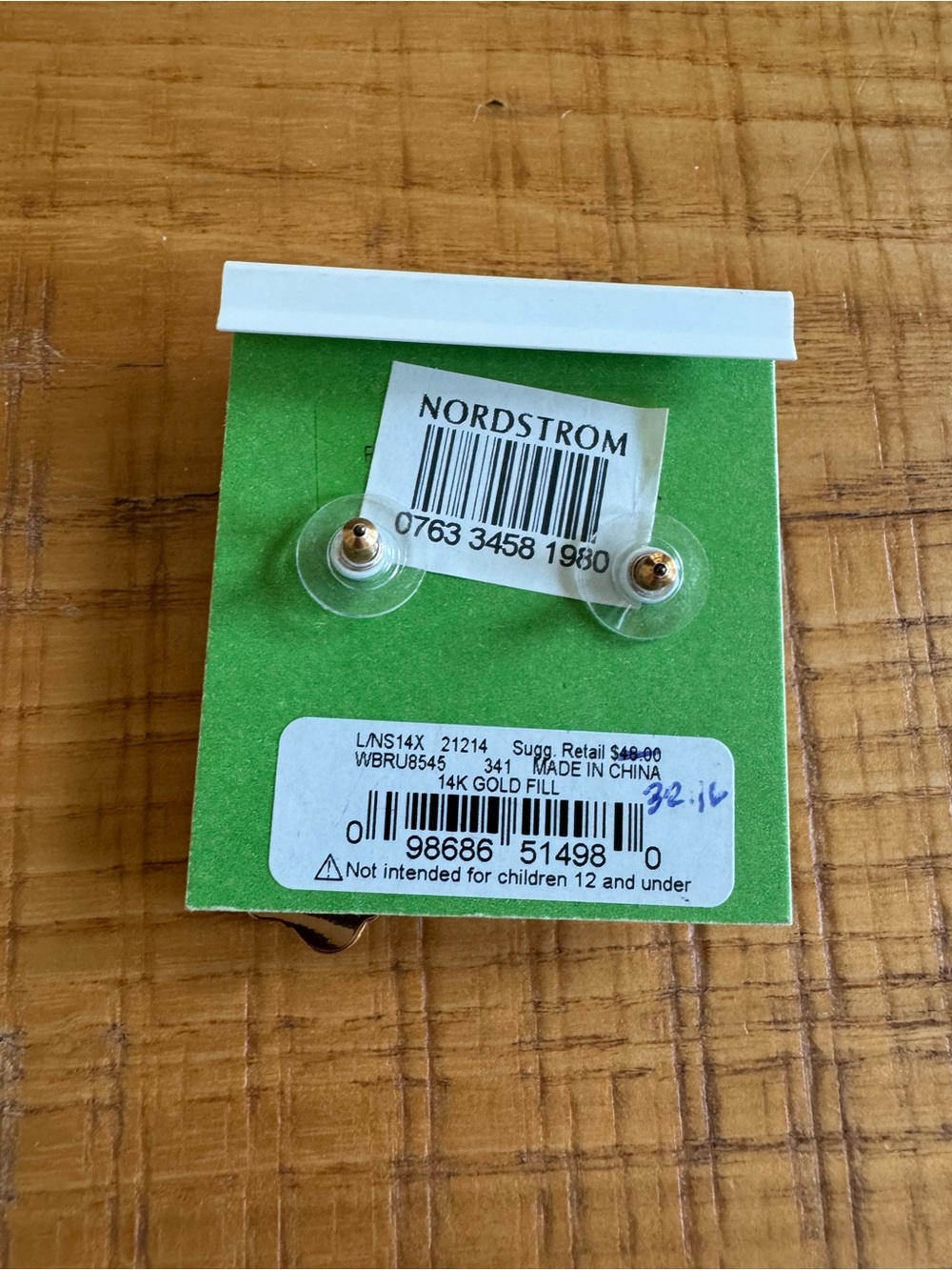 kate spade New York Lime Green Teardrop Dangle Earrings - Picture 2 of 2